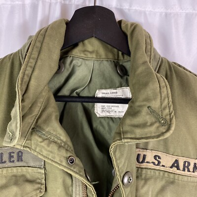 Vietnam War US Army Named M65 Field Jacket Dated 1974 Size Small
