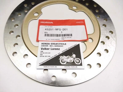 NEU orig Honda Bremsscheibe hinten CB 600 F Hornet 07-  CBR 600 F 11- PC41 - Bild 1 von 2