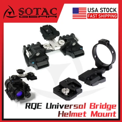 SOTAC GEAR RQE KVC Universal Dual Bridges NVG Mount W/NVG Mount OSS OBVERSE SHOE SET PVS-14