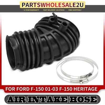 #ad #ad 1x Air Clean Intake Tube Hose w Hose Clamps for Ford F 150 01 03 F 150 Heritage $33.76