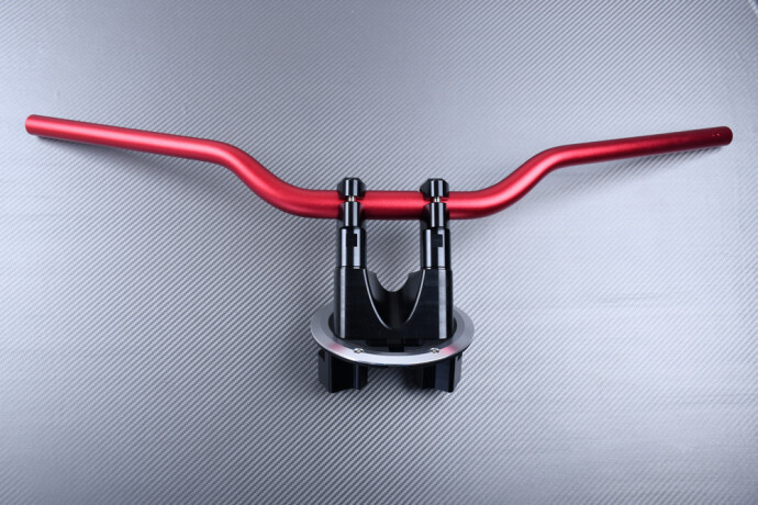 Pontet de guidon en alu CNC rouge pour Yamaha T-MAX 530 SJ09 édition 2012-2014