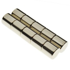 10 Very Strong Magnets ( 10 x 10mm ) Powerful Disc  * 3.5Kg Pull * Rod Magnet