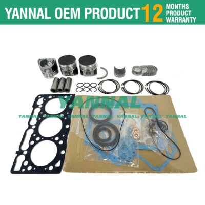Overhaul Re-ring Kit For Kubota D905 D905E D905B D905BH Tractor Engine Repair