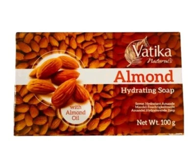 DABUR 4 X 100g VATIKA DERMOVIVA ALMOND HYDRATING SOAP BAR 4 PACK