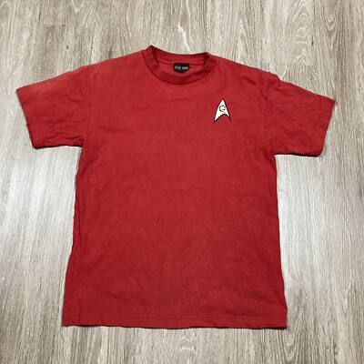 Star Trek Shirt M 90s 00s Y2k Engineering Uniform Federation Movie TV Promo Tee