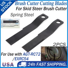 2pcs Skid Steer Brush Cutter Cutting Blade For Lawn Mower with AGT-RC72/EXRC54