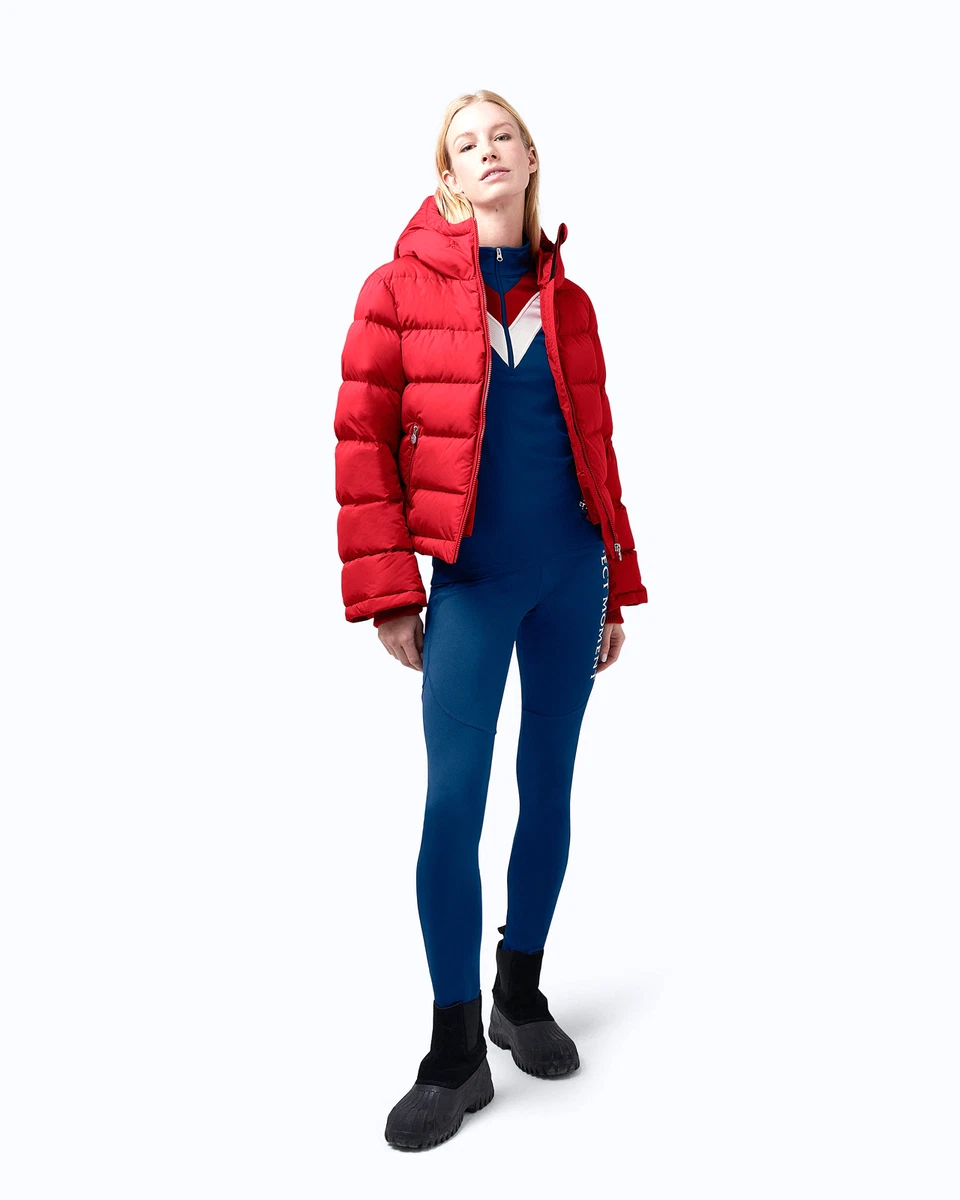 Perfect Moment POLAR FLARE Hooded Ski Jacket in Red Size M