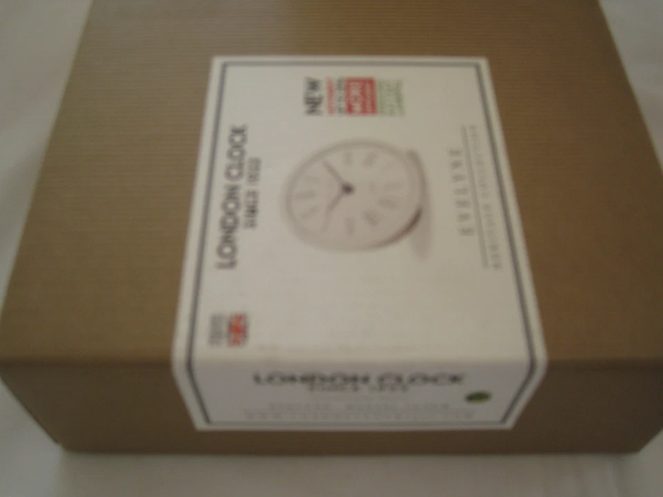 RELOJ LONDON Evelyne Heritage Collection Reloj de Pared/Abrigo (Blanco)-#06372-NUEVO EN CAJA Foto 3 de 4