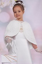 Flower girl holy communion Cape White Size 140 Cm 8-11 Years 