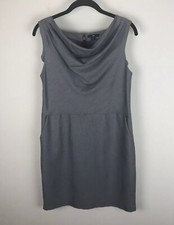 Gap Sz 0 Gray Sleeveless Work Career High Waist Dress