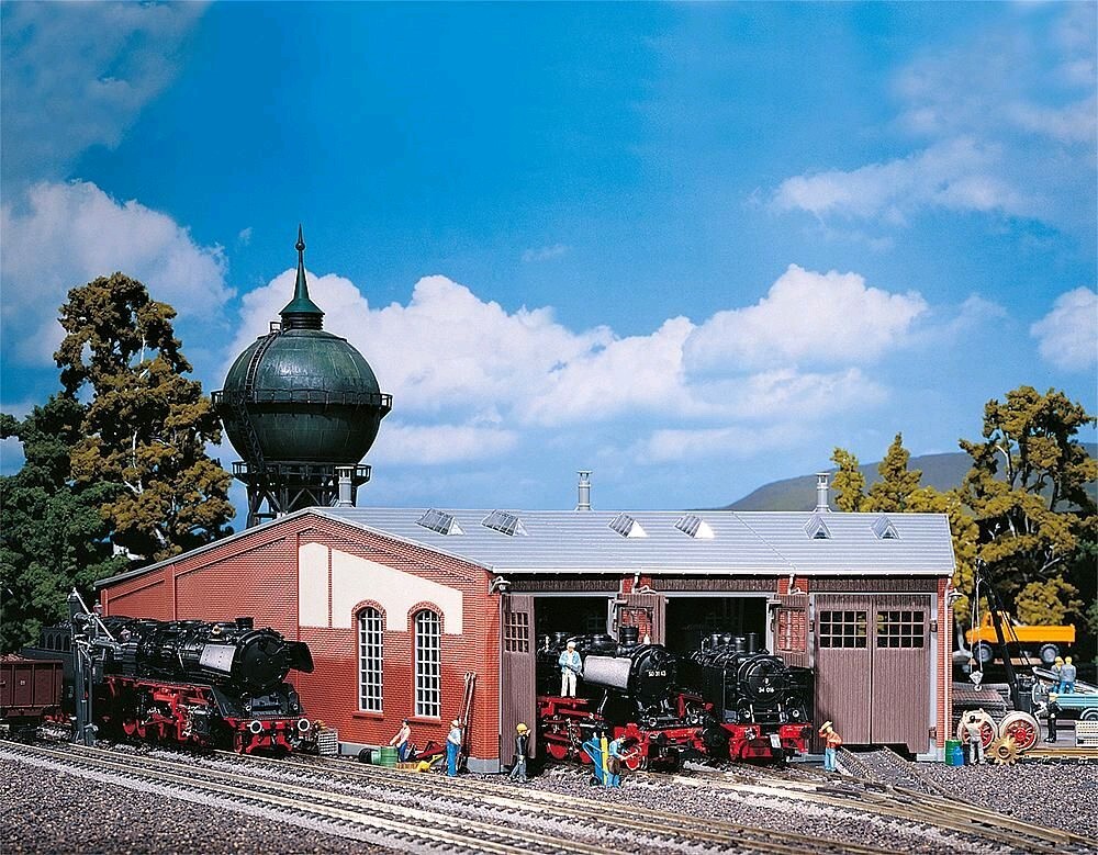 Faller 120177 Ringlokschuppen, 3-stdg (lange Ausf&uuml;h.) 1:87 Spur H0 Bausatz