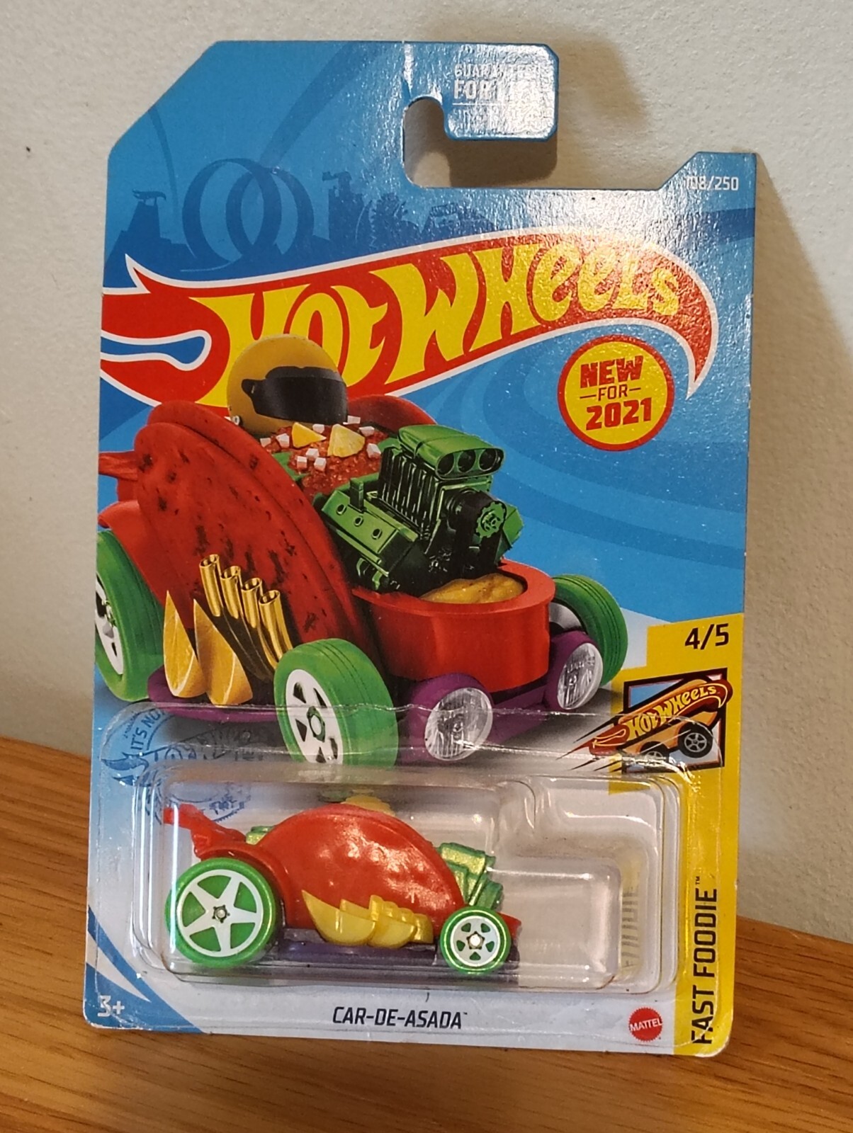 Hot Wheels 2021 Fast Foodie 4/5 Car-De-Asada 108/250 New