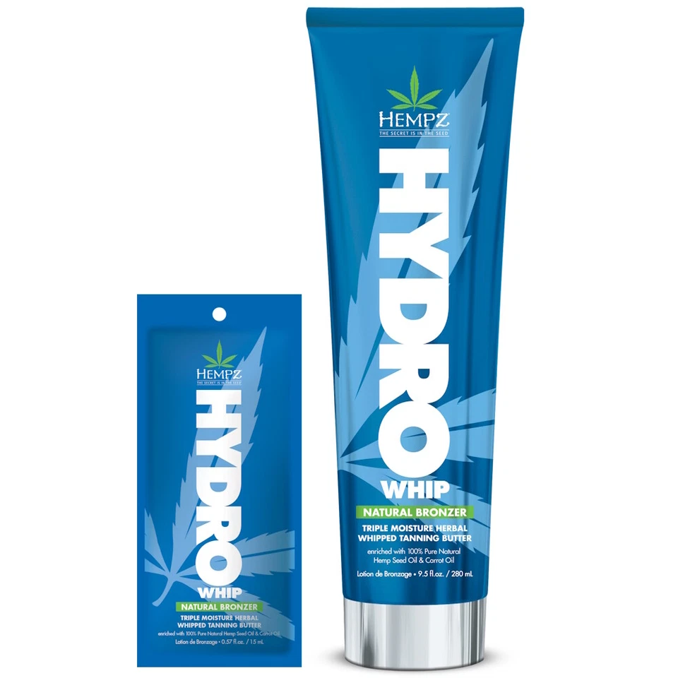 Hempz HydroWhip Natural Bronzer Whipped Tanning Butter sunbed lotion cream