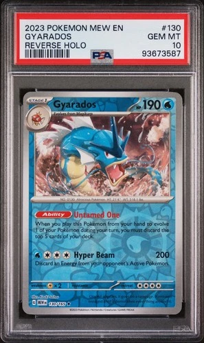 Pokemon TCG Scarlet & Violet 151 #130 Gyarados Reverse Holo PSA 10 Low Pop Card