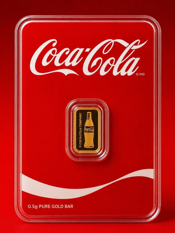 Coca-Cola Company 1/2g Gold Bar