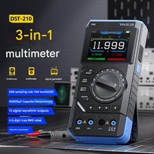 (FNIRSI) 3-IN-1 DST210 Oscilloscopio Digitale Portatile Multimetro Generatore di SegnaleRh