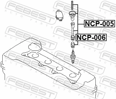 PLUG COIL NCP-006 FOR INFINITI NISSAN VK45DE 4.5L 8cyl FXMR20DE 2.0L 4cyl TEANA - Image 3 of 4