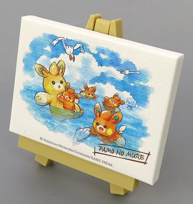 Pokemon Mini Art with Easel Suiei PAMO NO MURE 2024 Collectible Display