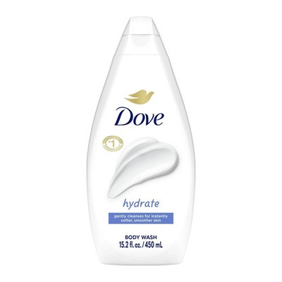 DOVE Body Wash Hydrate For Softer Smoother Skin Gently Cleanses 15.2 oz