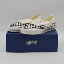 VN000D9NCKB WACKO MARIA × Vans Premium Authentic Checkerboard Snow White (Men's)