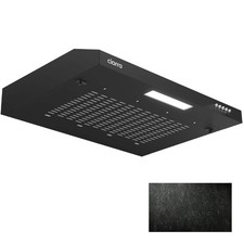 CIARRA Cappa Cucina 60 cm 3 Velocità Nero Opaco Sottopensile Aspirante CBCB6903