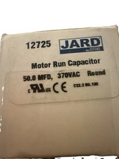Lot Of 7 MARS/JARD 12725 50 uF MFD 370 VAC CBB65 Round Run Capacitor