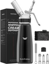 Whipped Cream Dispenser, Aluminum Cream Whipper 500mL, Homemade Whipping Cream M