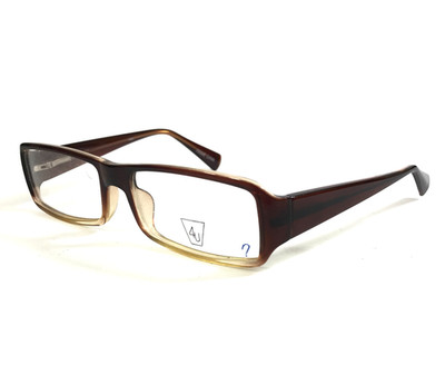 4U Eyeglasses Frames US61 BROWN/CRYSTAL Rectangle Full Rim 55-17-140