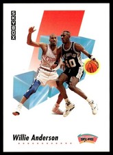 1991-92 SkyBox Willie Anderson San Antonio Spurs #254