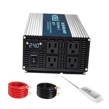 2000W Pure Sine Wave Inverter 24V DC to 110V 120V AC Power Converter 2000W 24V