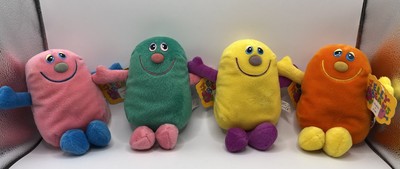 LOT OF 4- WITH TAGS- 1994 Commonwealth Jelly Bean Plushies 8 