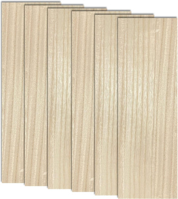 6 Pack Veneered MDF Double Sided Paulownia Wood,Mdf Core,6.4Mm 1/4Th Inch, 5''X15