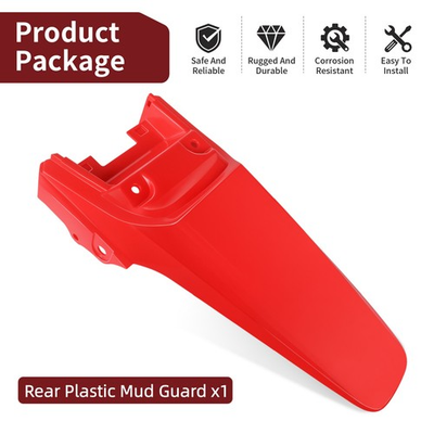 #ad #ad Red Rear Fender Plastic For Honda CRF80F CRF100F 2004 2008 Part 80101 KSJ 670ZA $39.99