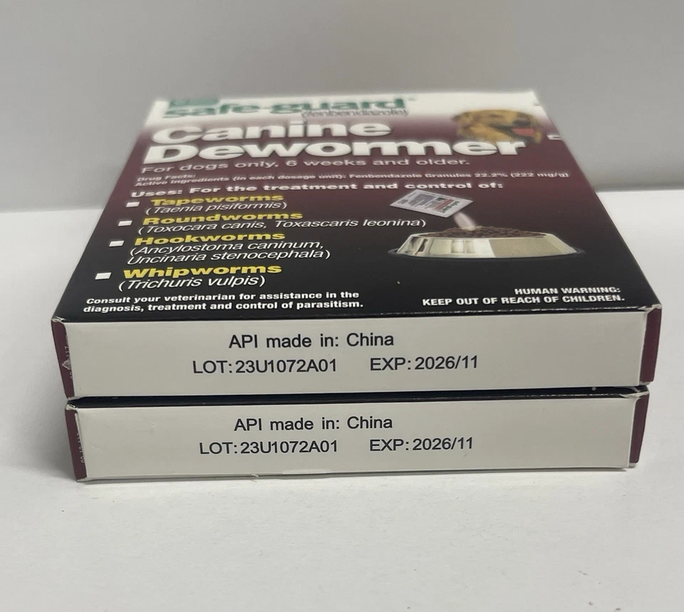 PACK 2 Safe-Guard Merck Perros Caninos Desparasitador Exp 11/26 Envío Gratis Foto 3 de 4