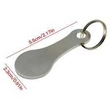 Silver Key Ring For Shopping Trolleys
