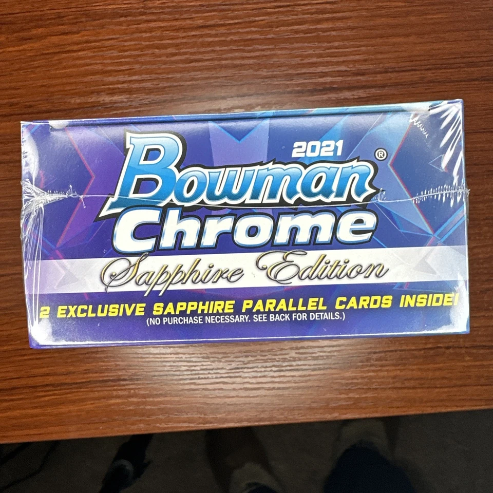 2021 BOWMAN CHROME SAPPHIRE BASEBALL Sealed HOBBY Box WITT SKUBAL GREENE OHTANI - Image 3 of 4