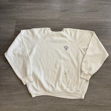 Vintage 80s Michelin Man Logo Sweatshirt Adult Large Retro Distressed Grunge