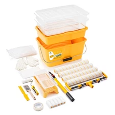 28PC 18 Inch Paint Roller Kit, Paint Bucket,18" Paint Tray, 4 Inch Foam Paint...