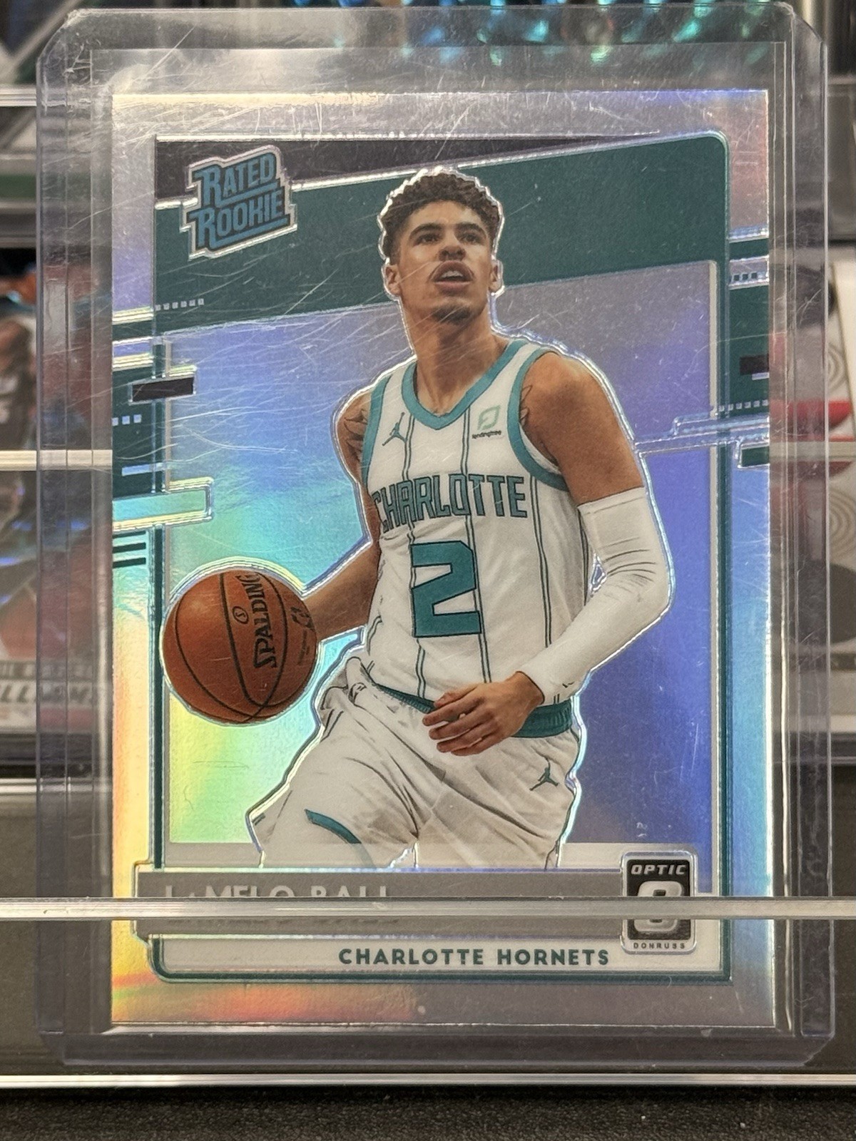 2020-21 Donruss Optic LaMelo Ball Holo Rookie RC #153 Hornets
