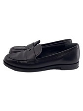 PRADA Coin Loafer Penny Loafer Loafer 36.5 BLK Leather