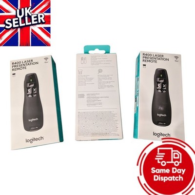 Logitech Wireless Presenter R400, roter Laserpointer, 15 Meter Reichweite