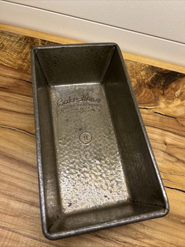 Vintage Bake King 9" X 4.5" X 3" Aluminum Metal Baking Loaf Pan No.11