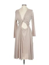 Transformer by Von Vonni Women Brown Casual Dress L