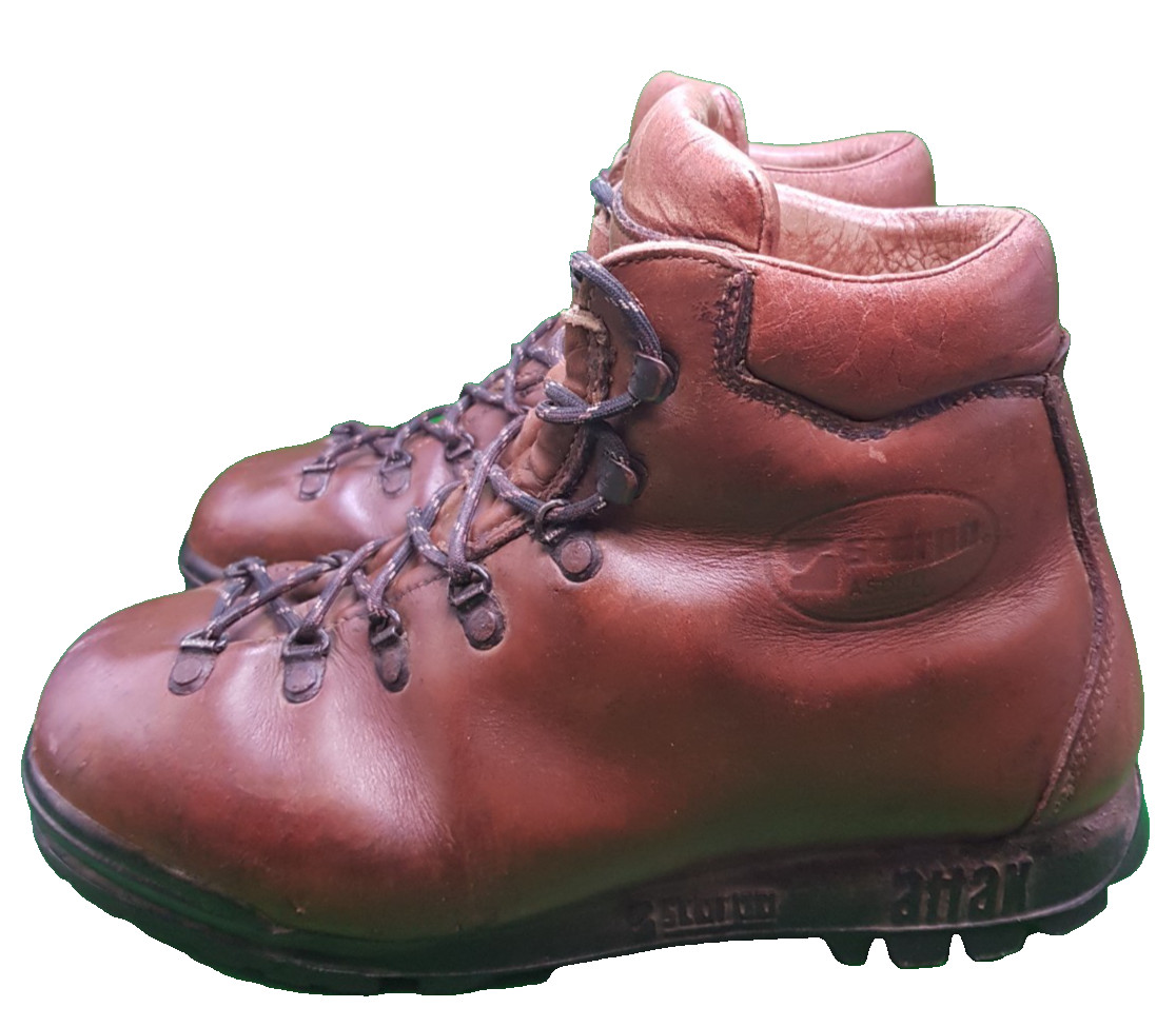 Unisex SCARPA Asolo Attak Cuero Senderismo Caminar Botas Trail UK 7 EUR 41 Italia