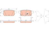 TRW Bremsbelagsatz Scheibenbremse Cotec GDB3529 FüR Suzuki Vitara SX4 Swift FZ 5