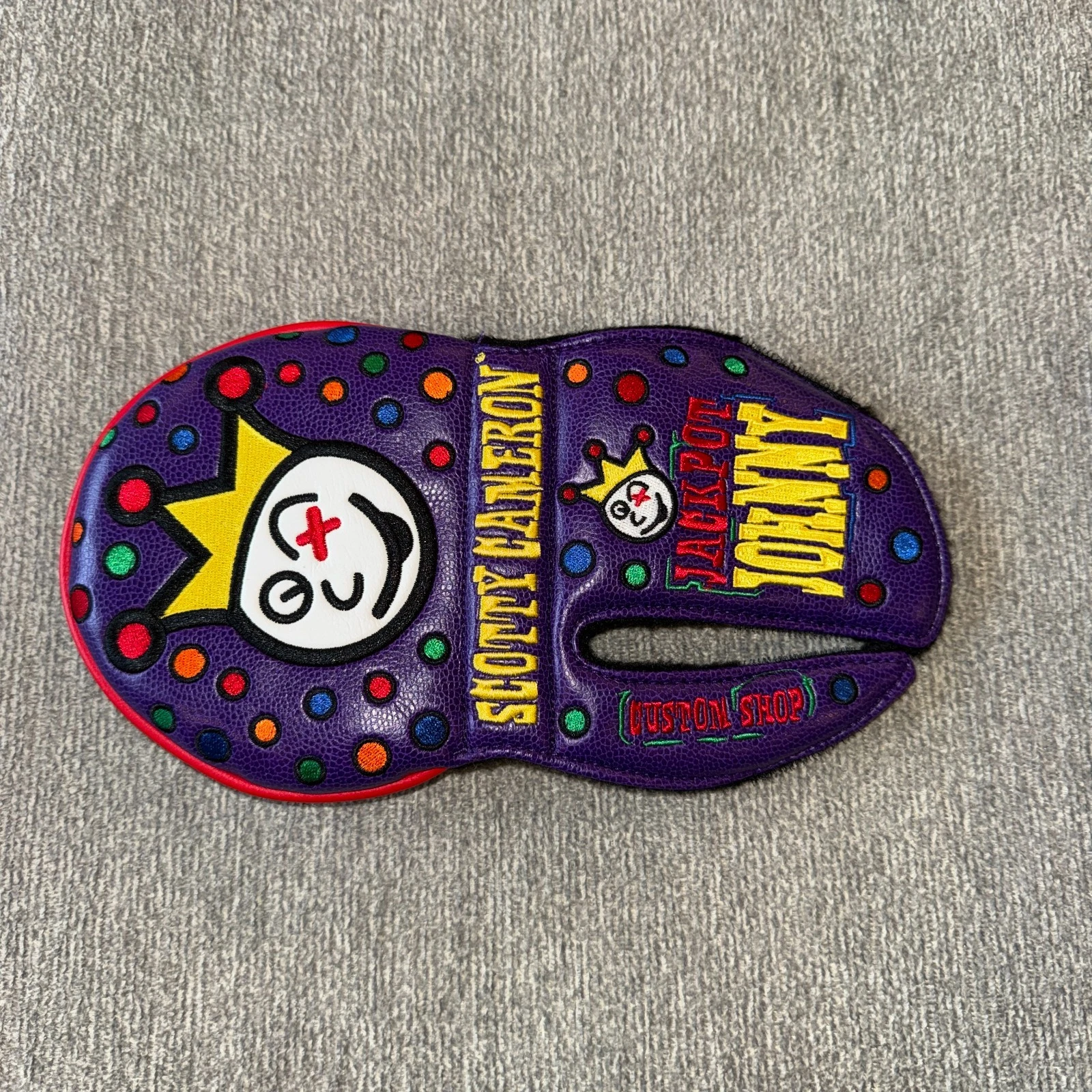 Scotty Cameron Custom Shop Purple Jackpot Johnny Mid Round Putter Headcover - RH