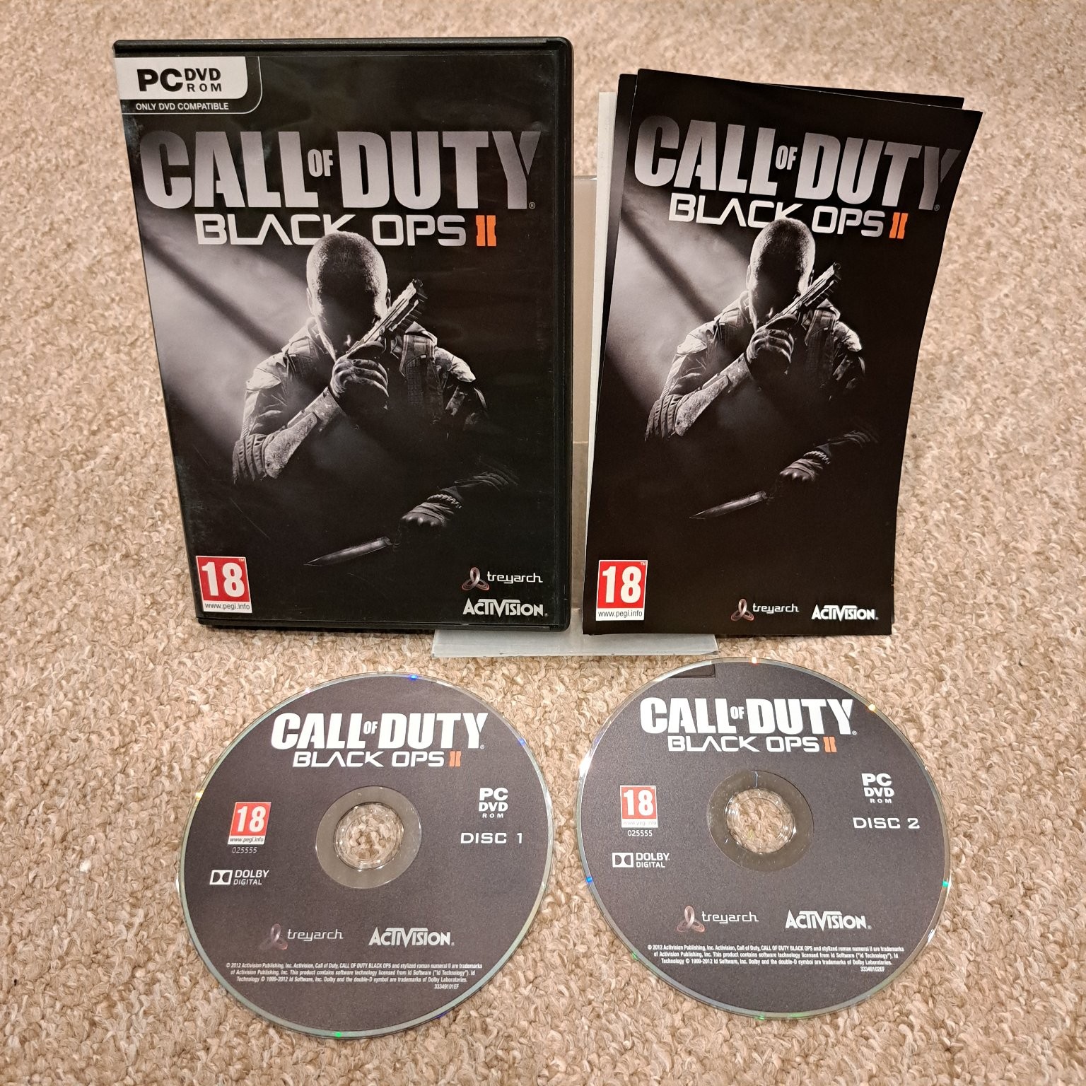 Call of Duty Black Ops II PC DVD-ROM Video Game FPS Multiplayer Zombies