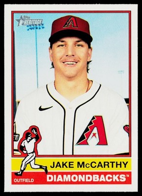 Jake McCarthy 2025 Topps Heritage #473 Arizona Diamondbacks