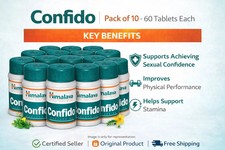 Himalaya Confido Tablets 60 Tabs x10 Herbal Men Wellness Support Free Shipping