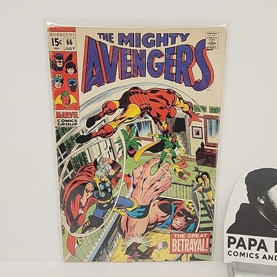 Avengers #66 Marvel 1969 Silver Age Comic The Great Betrayal Vision Thor
